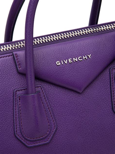 givenchy antigona medium purple|Givenchy antigona small beige.